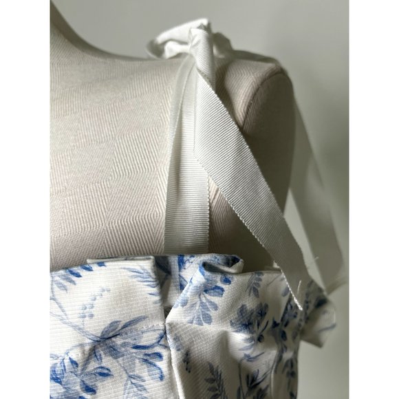 Antonio Melani x Born on Fifth Pippa Blue Floral Print Fit and Flare Peplum Dres - Picture 8 of 9